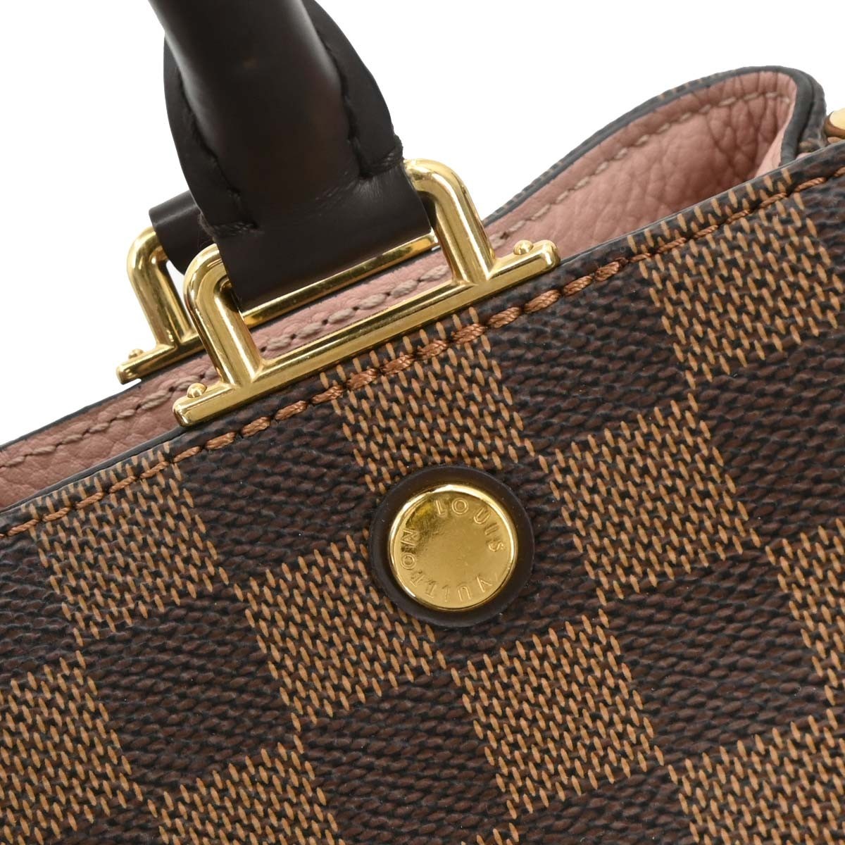 Louis Vuitton Brittany Handbag Damier, BROWN, CANVAS, Handbag