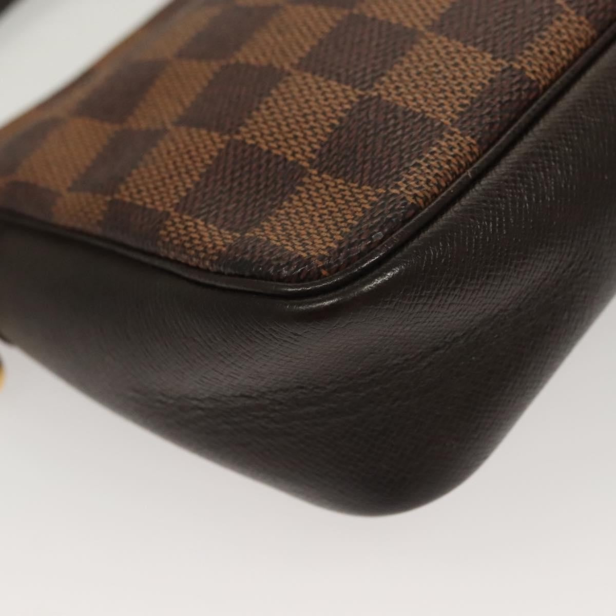 Louis Vuitton Trousse Make Up Bag Damier, BROWN, CANVAS, Clutche & pouche