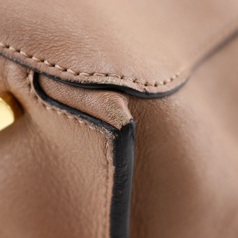 Loewe Goya Weekender Bag Leather, BROWN, LEATHER, Travel bag