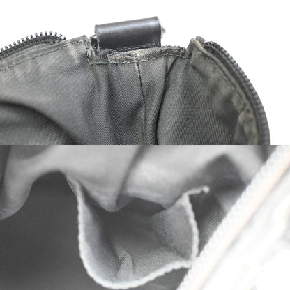 Gucci Zip Messenger GG Canvas with Perforated Leather, BLACK, CANVAS, Shoulder bag