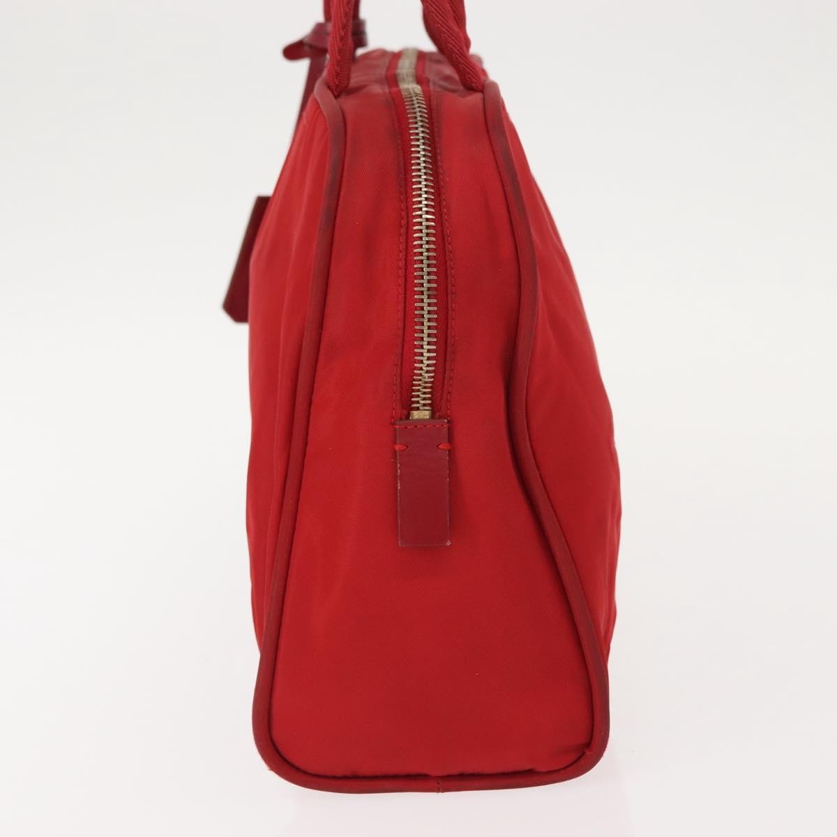 Prada Zip Around Tote Tessuto, RED, NYLON, Handbag