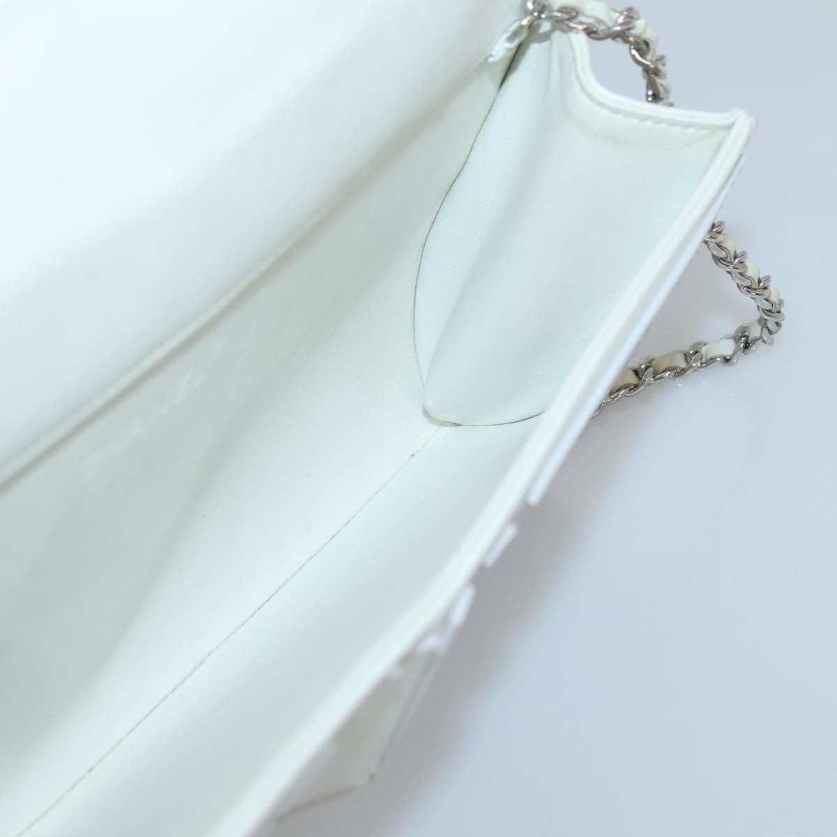 Chanel Midnight Swim Clutch Leather, GRAY, LEATHER, Clutche & pouche