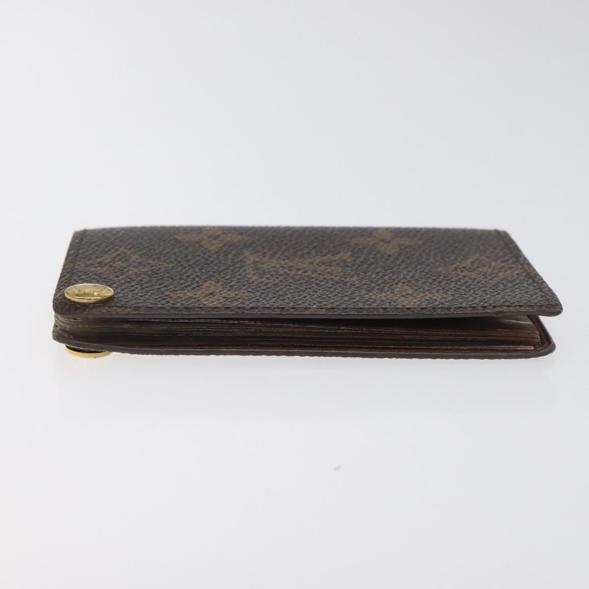 Louis Vuitton Porte Cartes Pression Card Case Monogram Canvas, BROWN, CANVAS, Card Holders