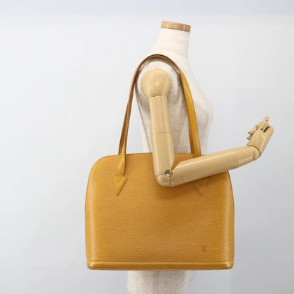 Louis Vuitton Lussac Handbag Epi Leather, Yellow, Leather, Shoulder Bag