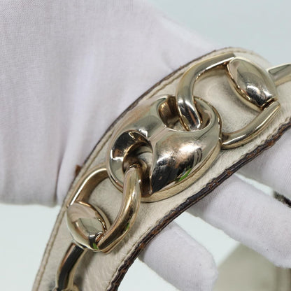 Gucci Horsebit Hobo Leather, BEIGE, LEATHER, Shoulder bag