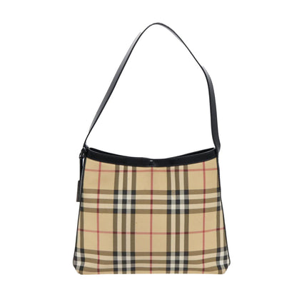 Burberry Shoulder Bag Nova Check Canvas, BEIGE, PVC, Shoulder bag