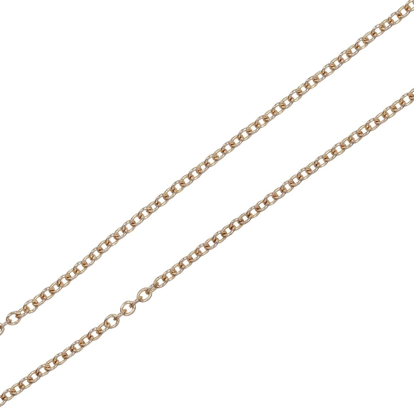 Tiffany & Co. By the yard pair shape necklace 18K Pink Gold with Diamond, GOLD, PINK_GOLD, Necklace