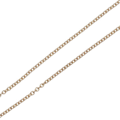 Tiffany & Co. By the yard pair shape necklace 18K Pink Gold with Diamond, GOLD, PINK_GOLD, Necklace