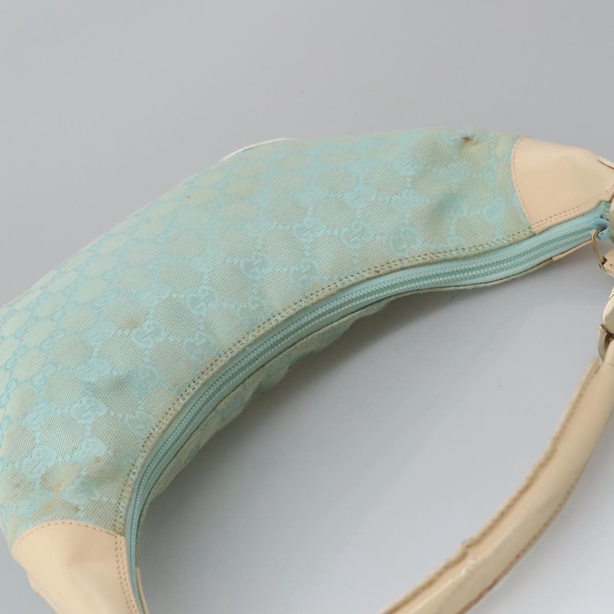 Gucci Vintage Hobo GG Canvas, BLUE, CANVAS, Shoulder bag