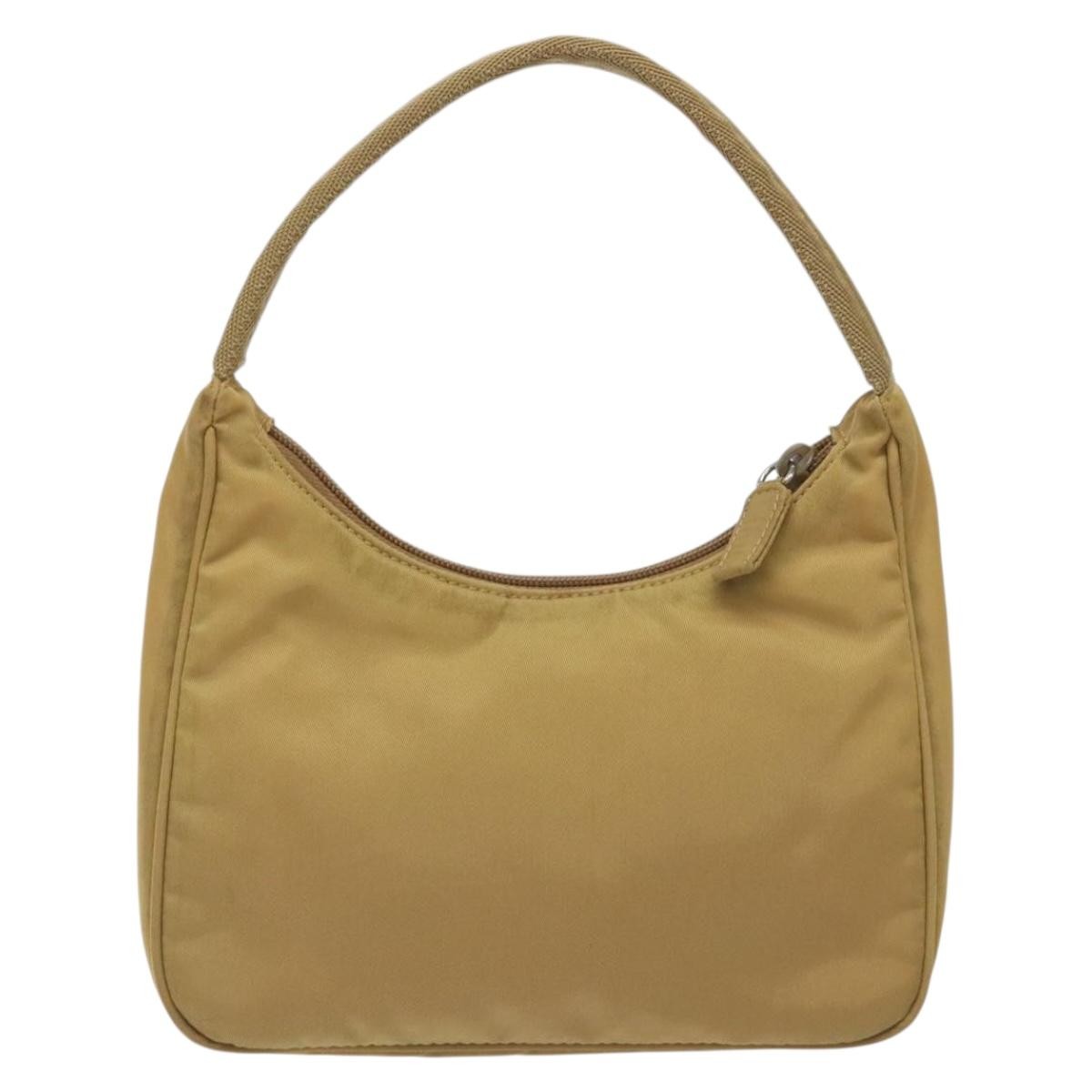 Prada Hobo Tessuto, BEIGE, NYLON, Clutche & pouche