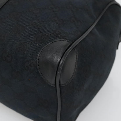 Gucci Vintage Zip Boston Bag GG Canvas, BLACK, CANVAS, Handbag