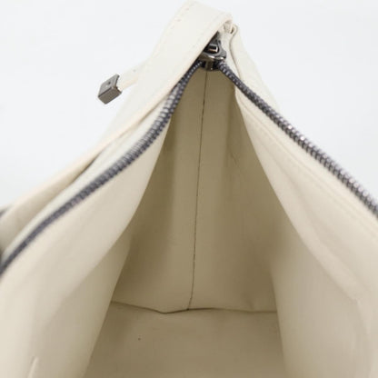 Christian Dior DiorTravel Nomad Pouch Macrocannage Quilt Calfskin, WHITE, LEATHER, Clutche & pouche