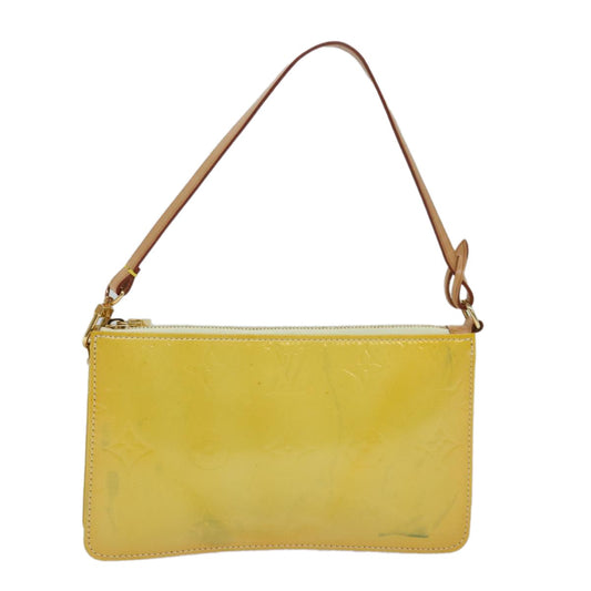 Louis Vuitton Lexington Pochette Monogram Vernis, YELLOW, PATENT_LEATHER, Clutche & pouche
