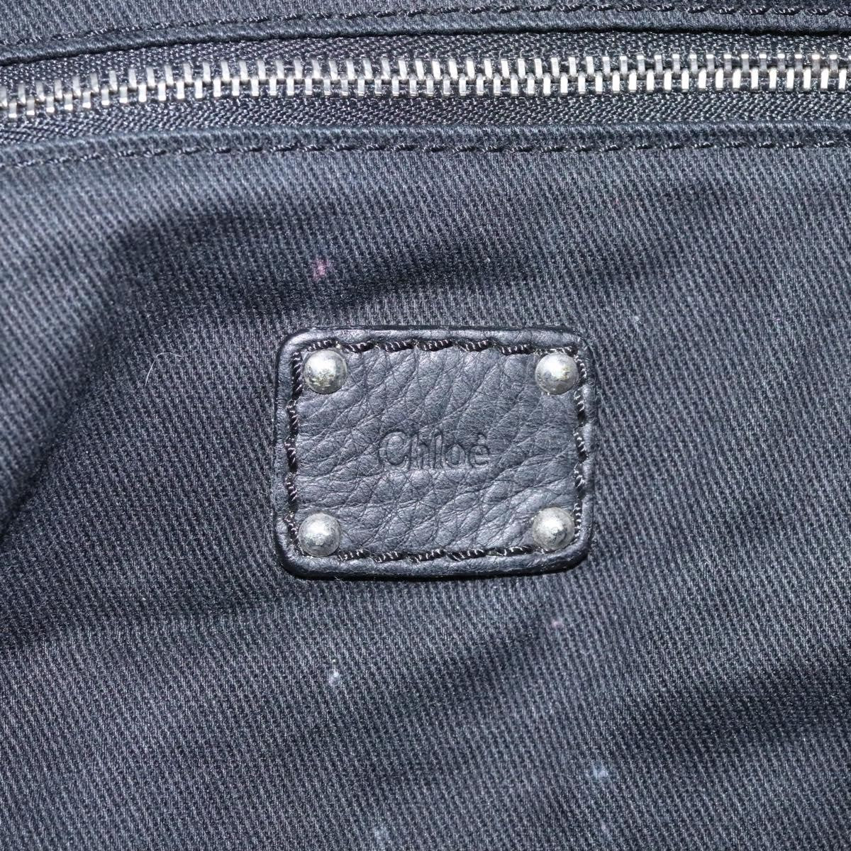 Chloe Paddington Lock Handbag Leather, BLACK, LEATHER, Handbag