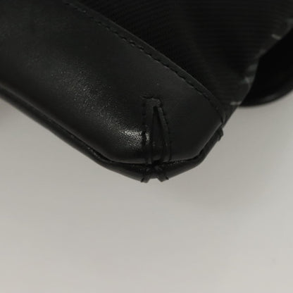 Burberry Front Pocket Messenger Bag Haymarket Canvas, BLACK, CANVAS, Shoulder bag