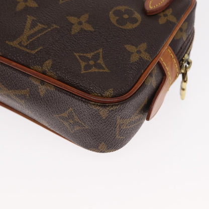 Louis Vuitton Pochette Marly Bandouliere Bag Monogram Canvas, BROWN, CANVAS, Clutche & pouche