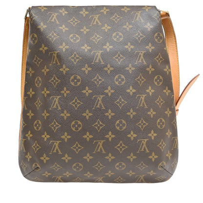Louis Vuitton Musette Handbag Monogram Canvas, BROWN, CANVAS, Shoulder bag
