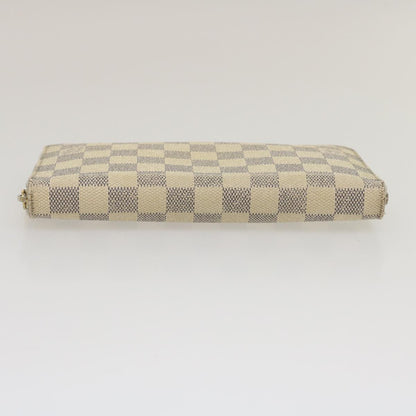 Louis Vuitton Zippy Organizer Damier, WHITE, CANVAS, Wallets