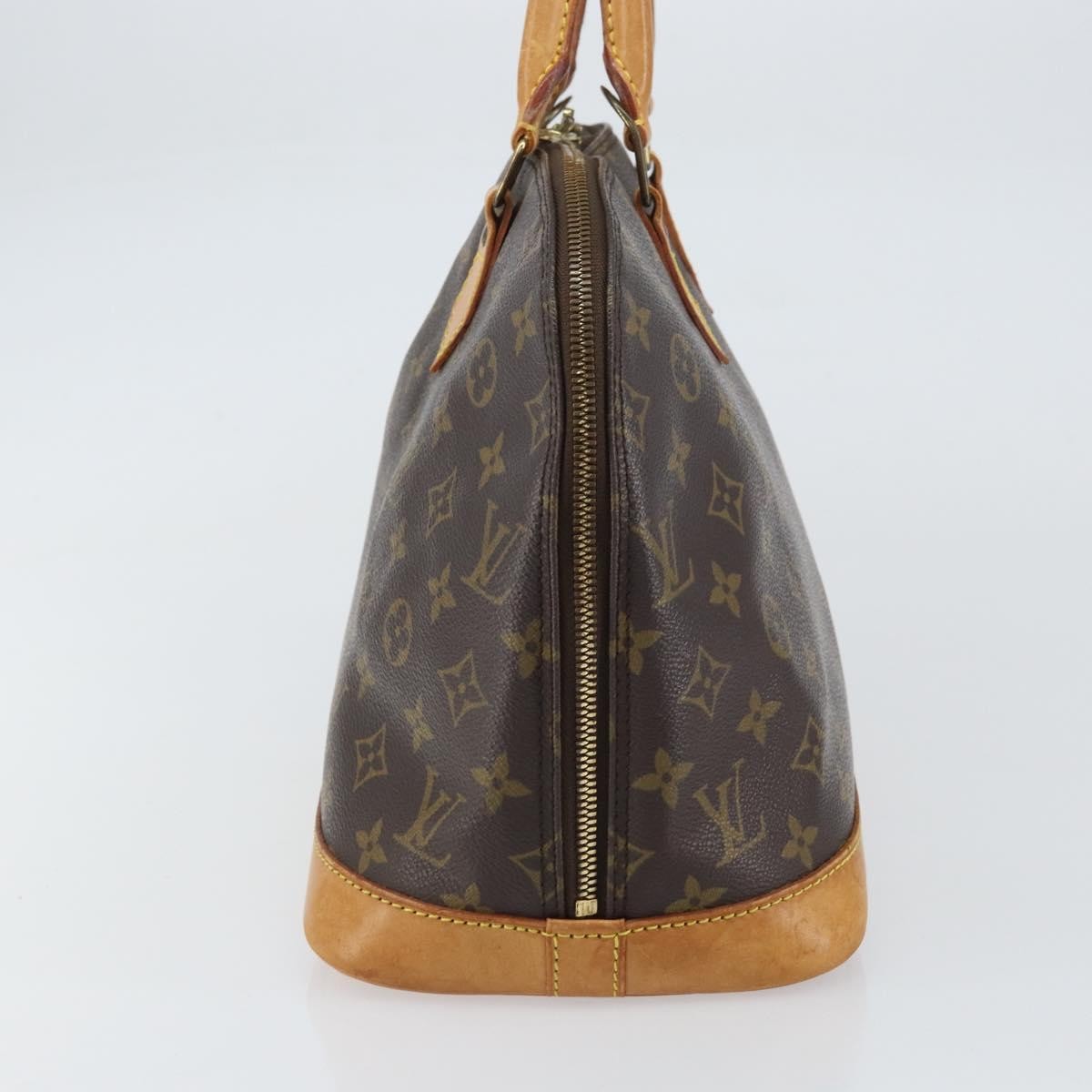 Louis Vuitton Alma Handbag Monogram Canvas, BROWN, CANVAS, Handbag