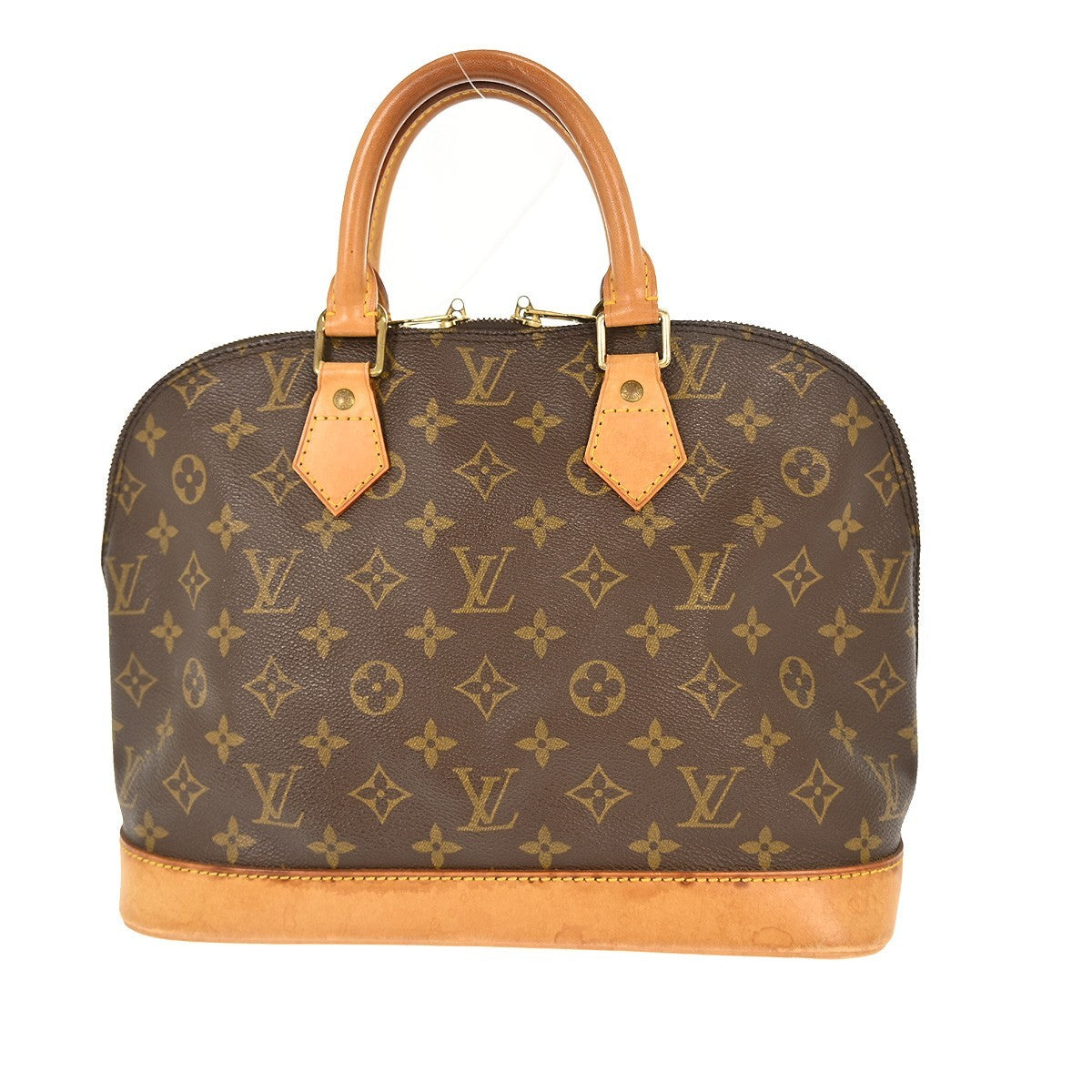 Louis Vuitton Alma Handbag Monogram Canvas, BROWN, CANVAS, Handbag