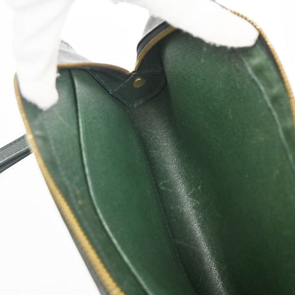 Louis Vuitton Pochette Baikal Clutch Taiga Leather, GREEN, LEATHER, Clutche & pouche