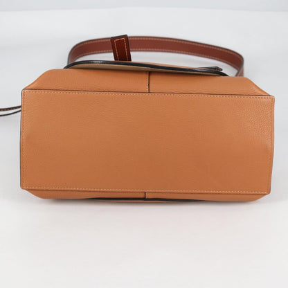 Loewe Gate Tote Leather, BROWN, LEATHER, Tote bag
