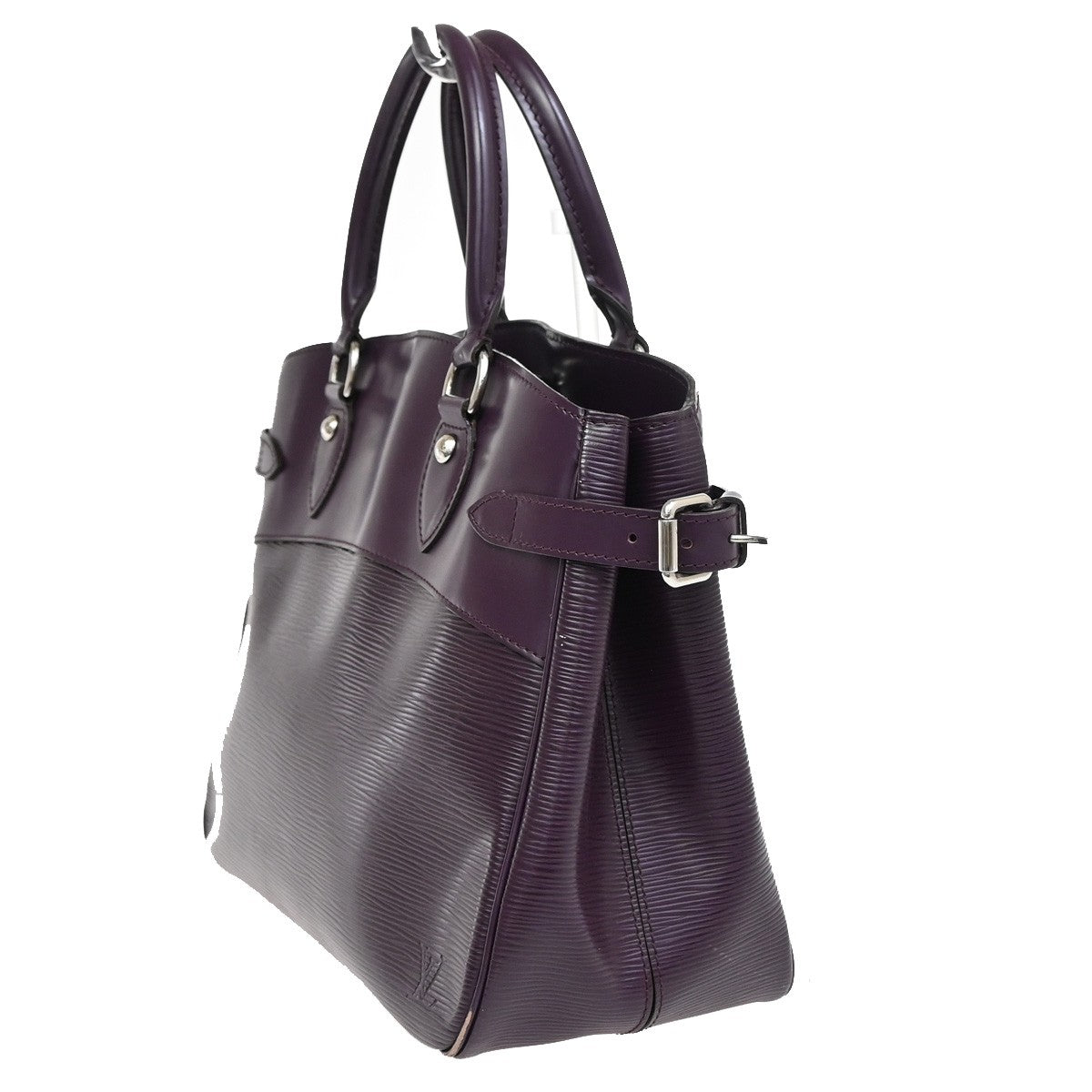 Louis Vuitton Passy Tote Epi Leather, PURPLE, LEATHER, Tote bag