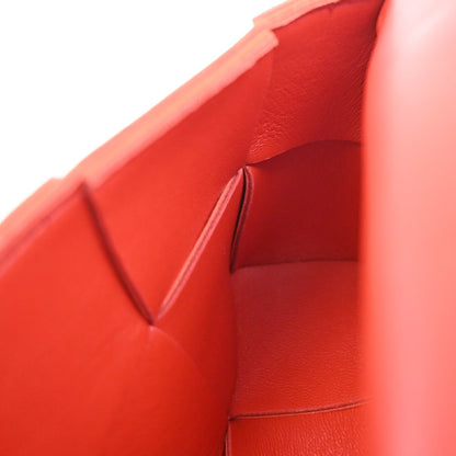 Bottega Veneta Cassette Belt Bag Maxi Intrecciato Leather, Red, Leather, Clutch