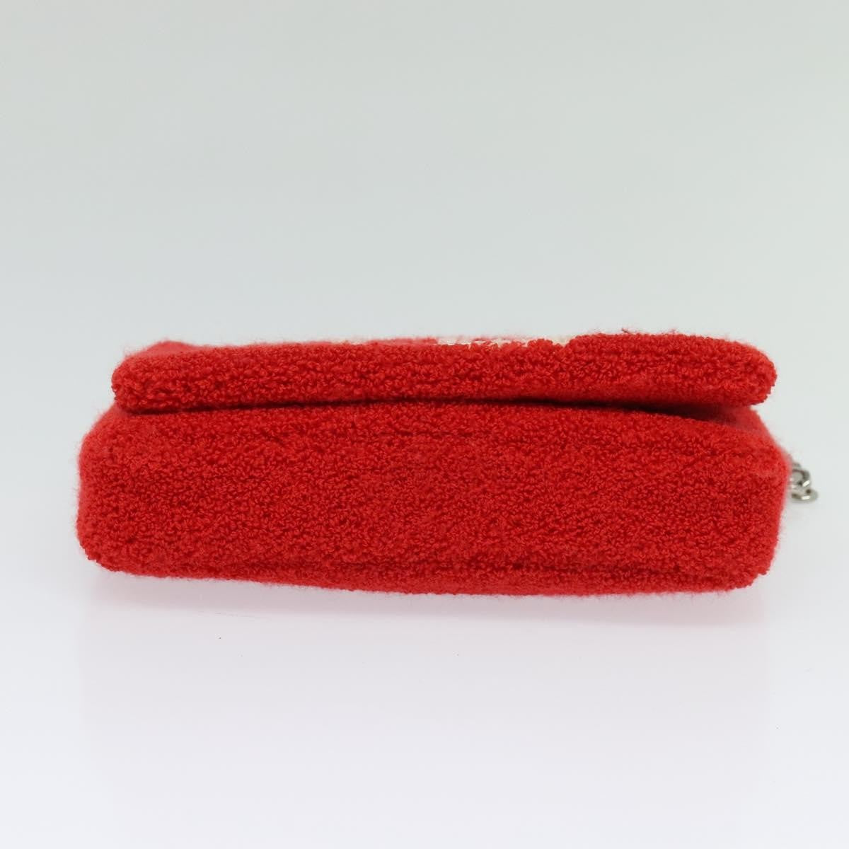 Burberry Lola Shoulder Bag Pile, RED, COTTON, Shoulder bag