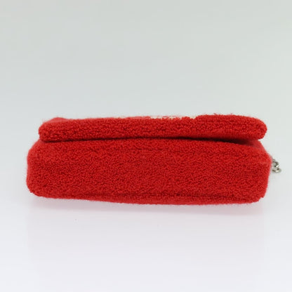 Burberry Lola Shoulder Bag Pile, RED, COTTON, Shoulder bag