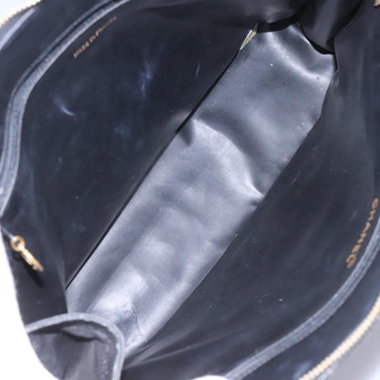 Chanel Vintage CC Dome Bag Leather, BLACK, LEATHER, Tote bag