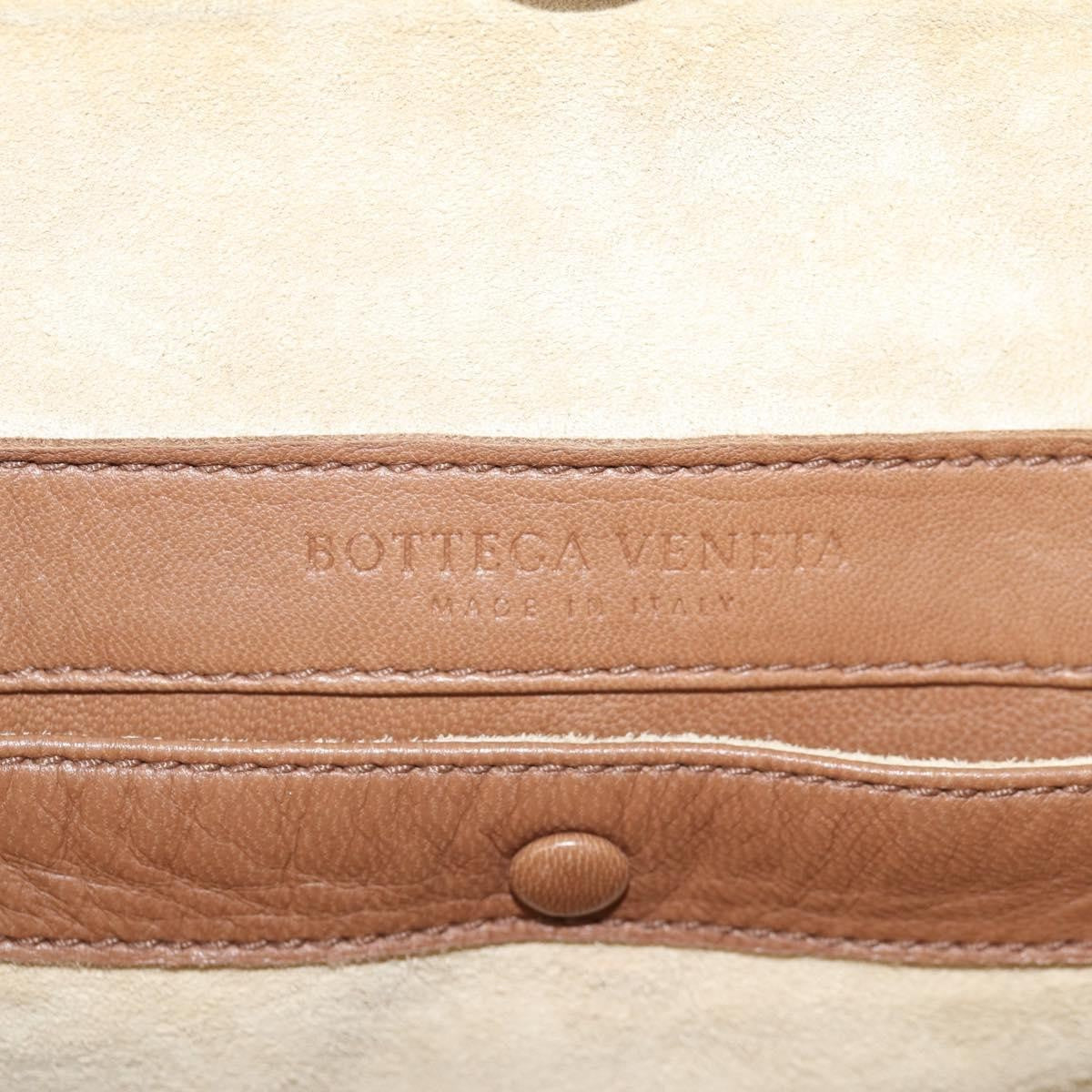 Bottega Veneta Intrecciato Leather, BROWN, LEATHER, Handbag