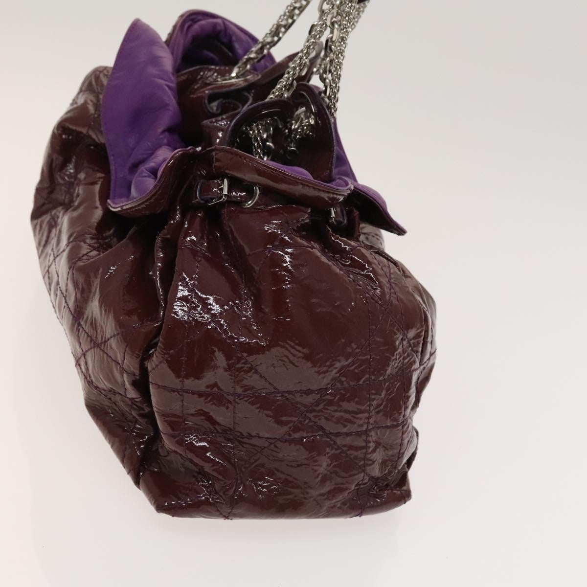 Christian Dior Le Trente Bag Cannage Quilt Patent, PURPLE, PATENT_LEATHER, Shoulder bag