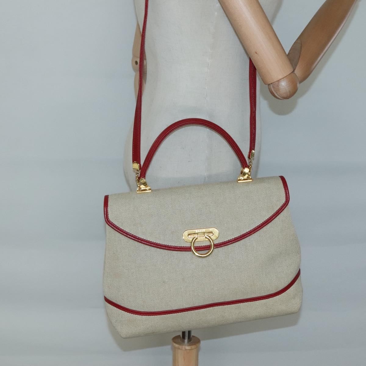 Bally Handbag Canvas, BEIGE, CANVAS, Handbag