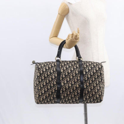 Christian Dior Vintage Trotter Boston Bag Canvas, BLACK, CANVAS, Travel bag