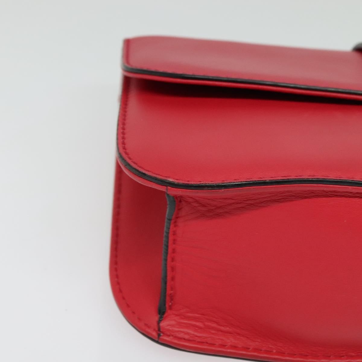 Valentino Garavani Rolling Rockstud Glam Lock Shoulder Bag Leather, PINK, LEATHER, Shoulder bag