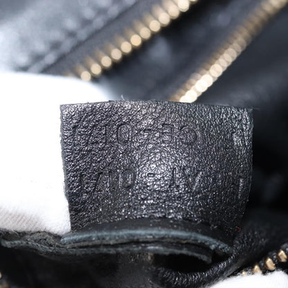 Celine Luggage Bag Denim and leather, BLACK, DENIM_JEANS, Handbag