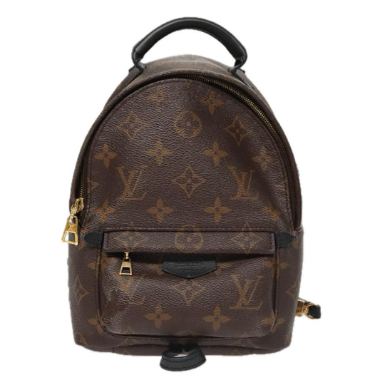 Louis Vuitton Palm Springs Backpack Monogram Canvas, BROWN, CANVAS, Backpack