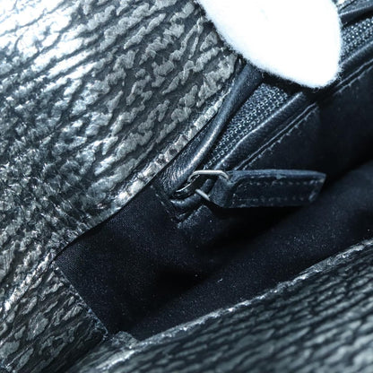 Saint Laurent Tribute Tote Leather, SILVER, LEATHER, Shoulder bag