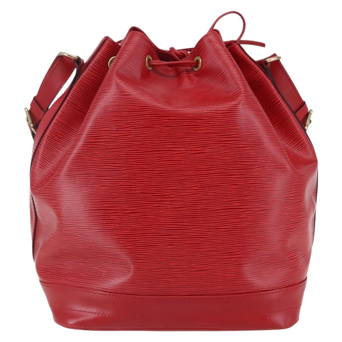 Louis Vuitton Noe Handbag Epi leather, RED, LEATHER, Handbag