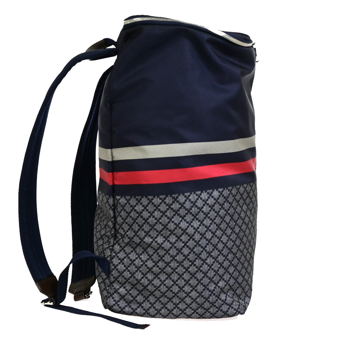Gucci Travel Backpack GG Nylon, NAVY, NYLON, Backpack