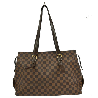 Louis Vuitton Chelsea Handbag Damier, BROWN, CANVAS, Tote bag