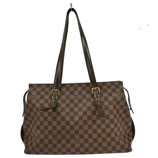 Louis Vuitton Chelsea Handbag Damier, BROWN, CANVAS, Tote bag