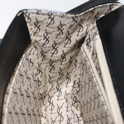 Saint Laurent Vintage Shoulder Bag Leather, BLACK, LEATHER, Shoulder bag