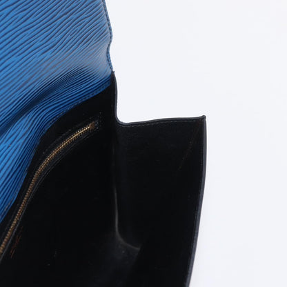 Louis Vuitton Art Deco Clutch Epi Leather, BLUE, LEATHER, Clutche & pouche
