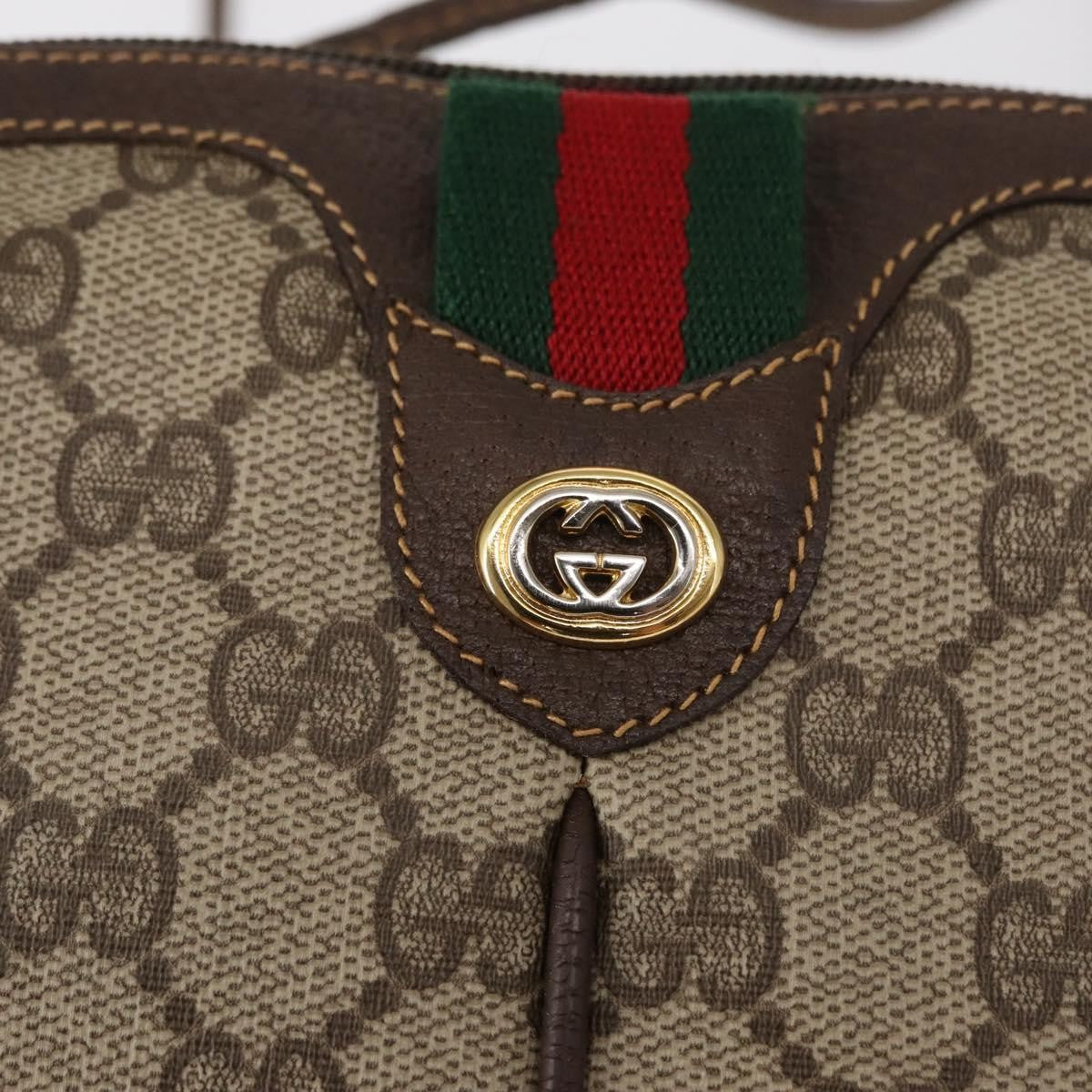 Gucci Vintage Web Crossbody Bag GG Coated Canvas, BEIGE, CANVAS, Shoulder bag