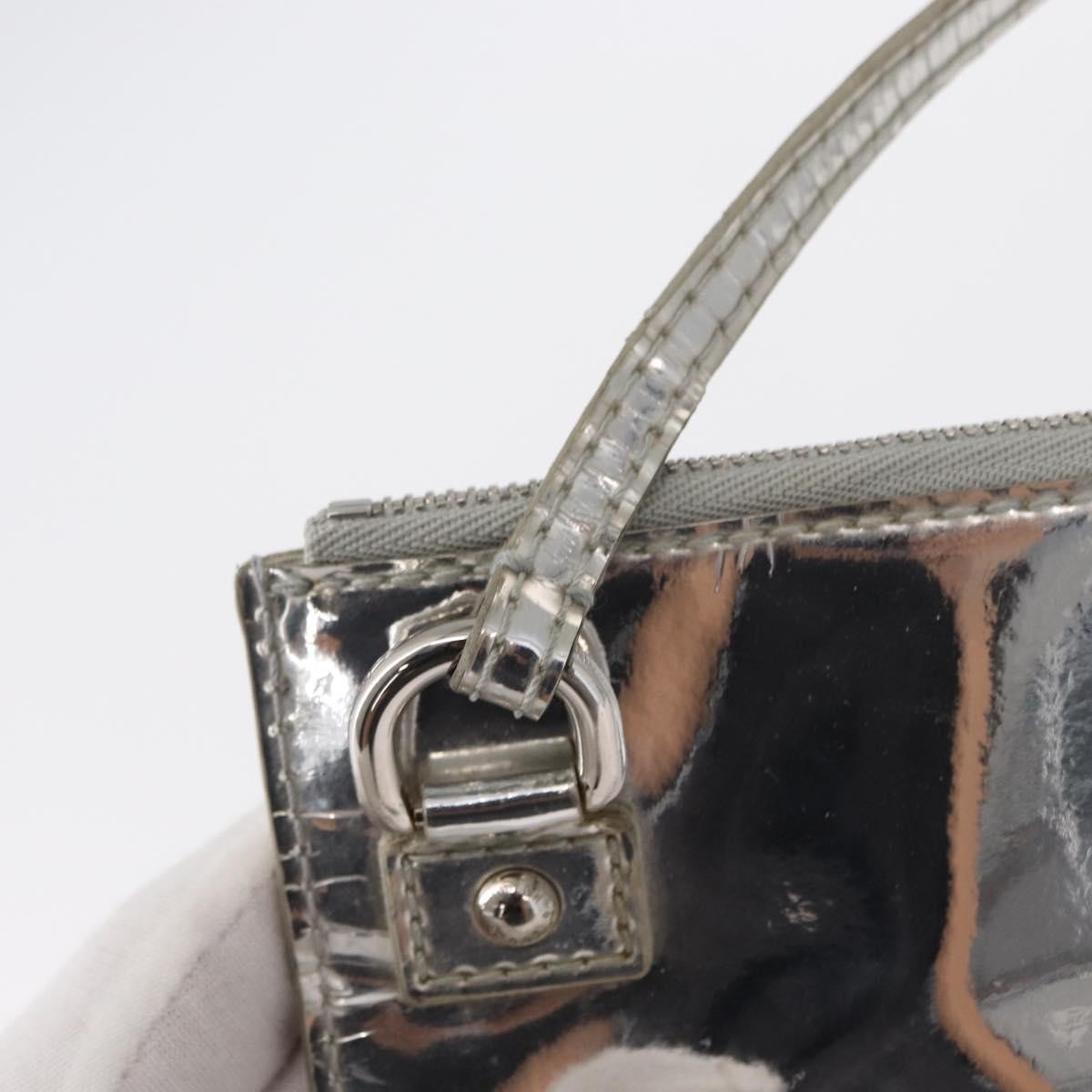 Louis Vuitton Pochette Clutch Monogram Miroir PVC, SILVER, PVC, Clutche & pouche