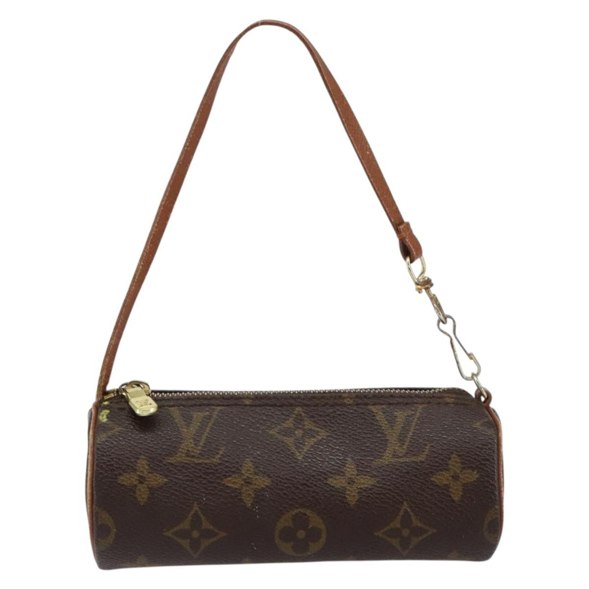 Louis Vuitton Papillon Pochette Monogram Canvas, BROWN, CANVAS, Clutche & pouche