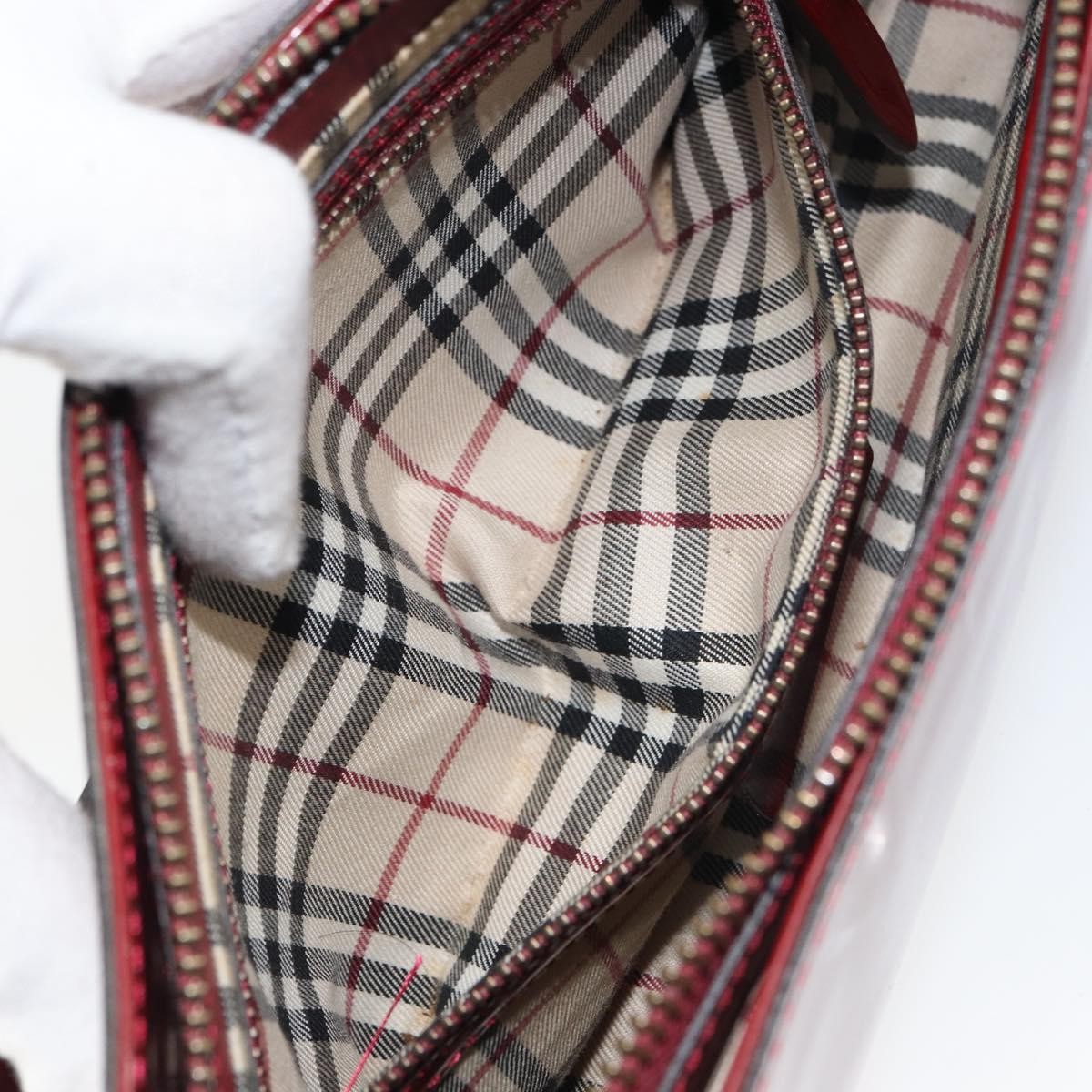 Burberry Vintage Shoulder Bag Patent leather, RED, PATENT_LEATHER, Shoulder bag