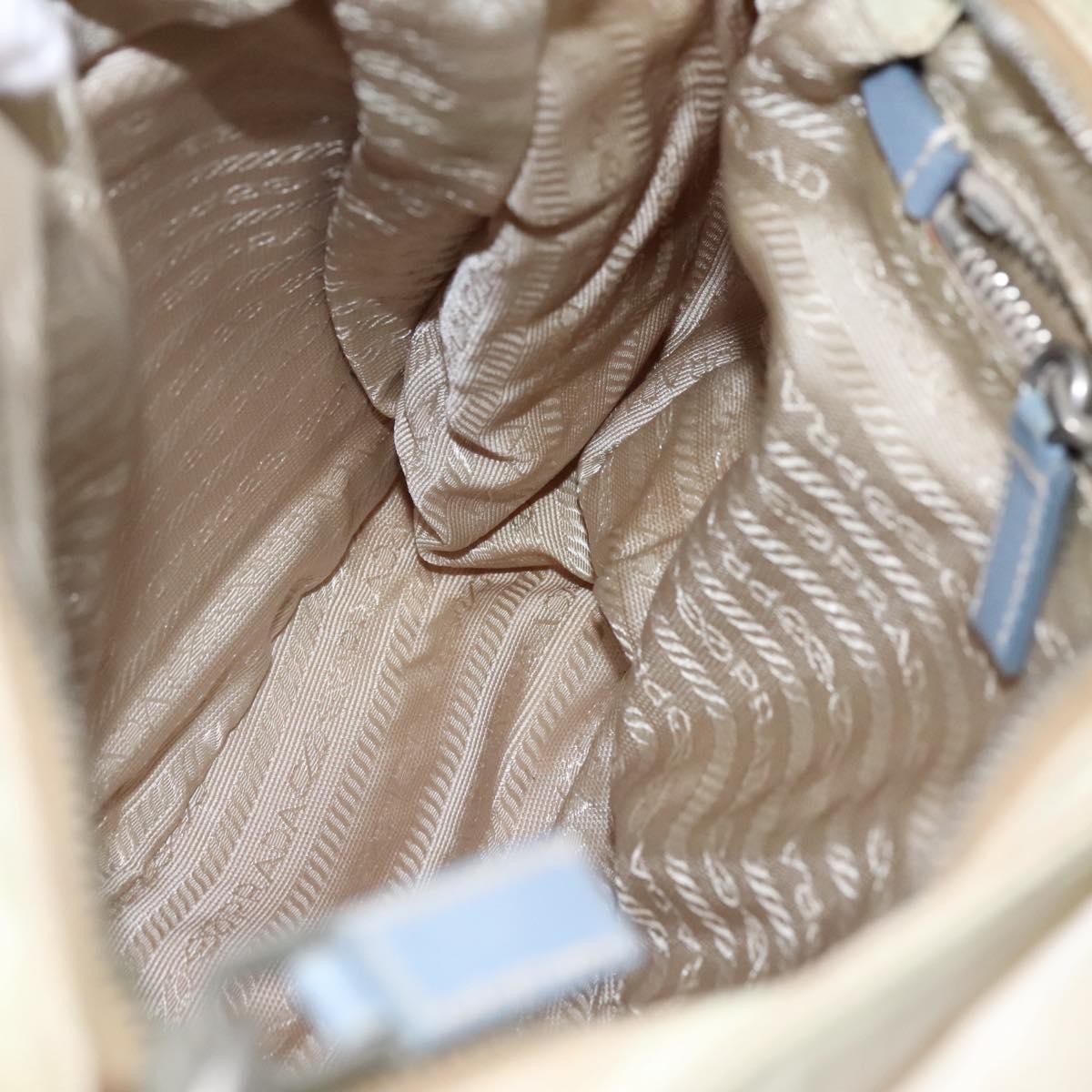 Prada Double Pocket Buckle Flap Bag Tessuto, BEIGE, NYLON, Shoulder bag